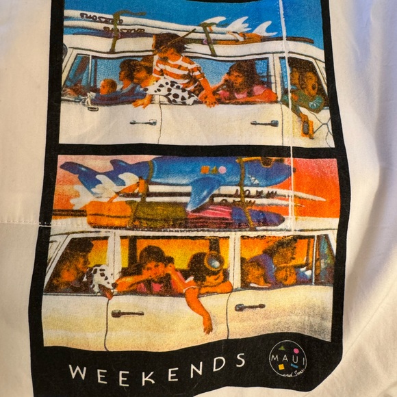 ZARA BASIC MAUI & SONS GRAPHIC SHORT SLEEVE SHIRT Size S - Picture 9 of 9